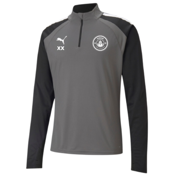 TeamLIGA training 1/4 zip top gris